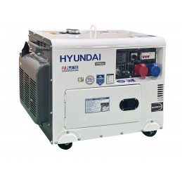 GENERATORE DIESEL SILENZIATO 8,5 KW MONOFASE TRIFASE AVR HYUNDAI 65255