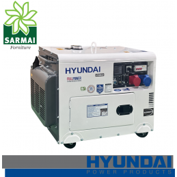 GENERATORE DIESEL SILENZIATO 8,5 KW MONOFASE TRIFASE AVR HYUNDAI 65255
