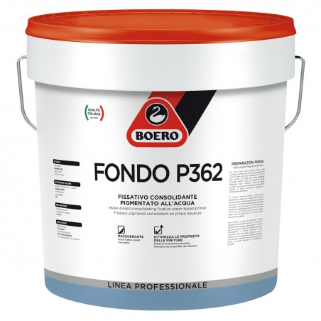 BOERO FONDO P362 FISSATIVO CONSOLIDANTE PIGMENTATO ALL'ACQUA 5 litri
