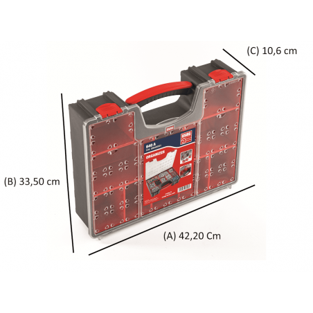 Porta minuterie Vuoto Organizer con coperchio trasparente USAG 640A U06400001