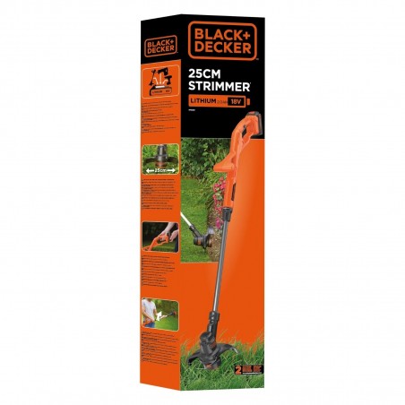 Decespugliatore a batteria da 18V / 2Ah Tagliabordi Black + Decker ST182320-QW