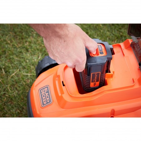 BLACK+DECKER BCMW3336L2-QW Rasaerba a batteria 36V 2,5 Ah a spinta taglio 33 cm