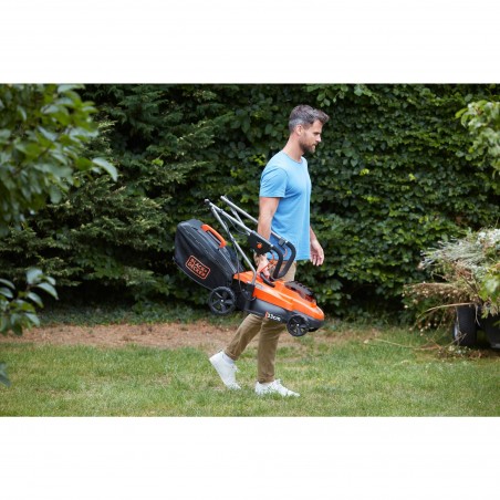 BLACK+DECKER BCMW3336L2-QW Rasaerba a batteria 36V 2,5 Ah a spinta taglio 33 cm