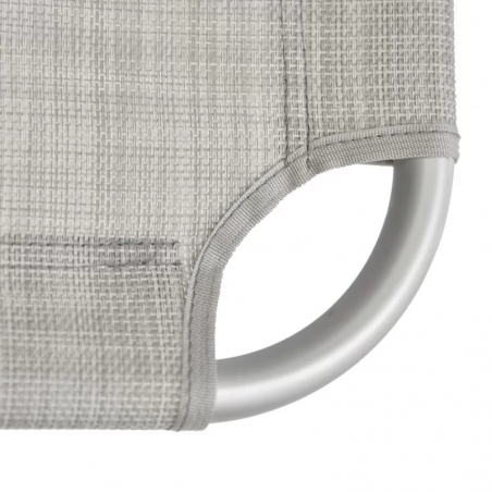 COPPIA XONE SEDIA MARE SPIAGGINA PRO IN ALLUMINIO TELO TEXILENE COLORE GRIGIO