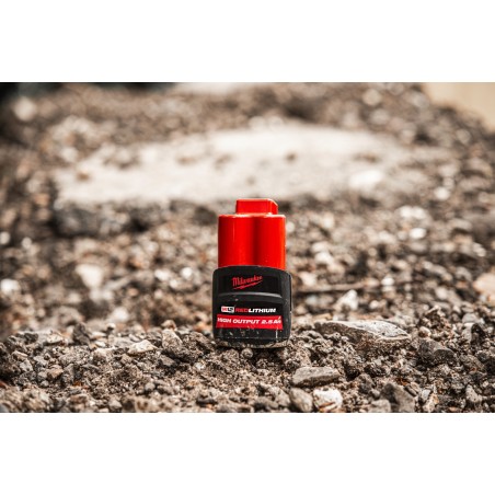 Milwaukee M12 HB2.5 Batteria agli ioni di litio ad alto rendimento 2.5Ah 12V