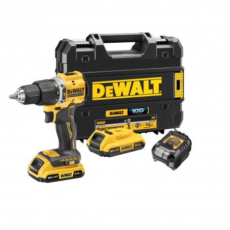 DEWALT DCD100YD2T-QW TRAPANO AVVITATORE A BATTERIA 18V CON 2 BATTERIE