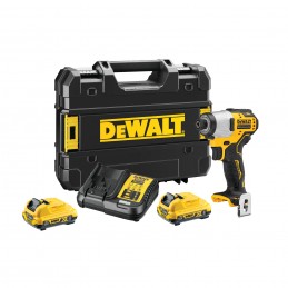 DEWALT DCF801D2-QW Avvitatore Impulsi 12v 2x2ah Brushless 1/4 163Nm