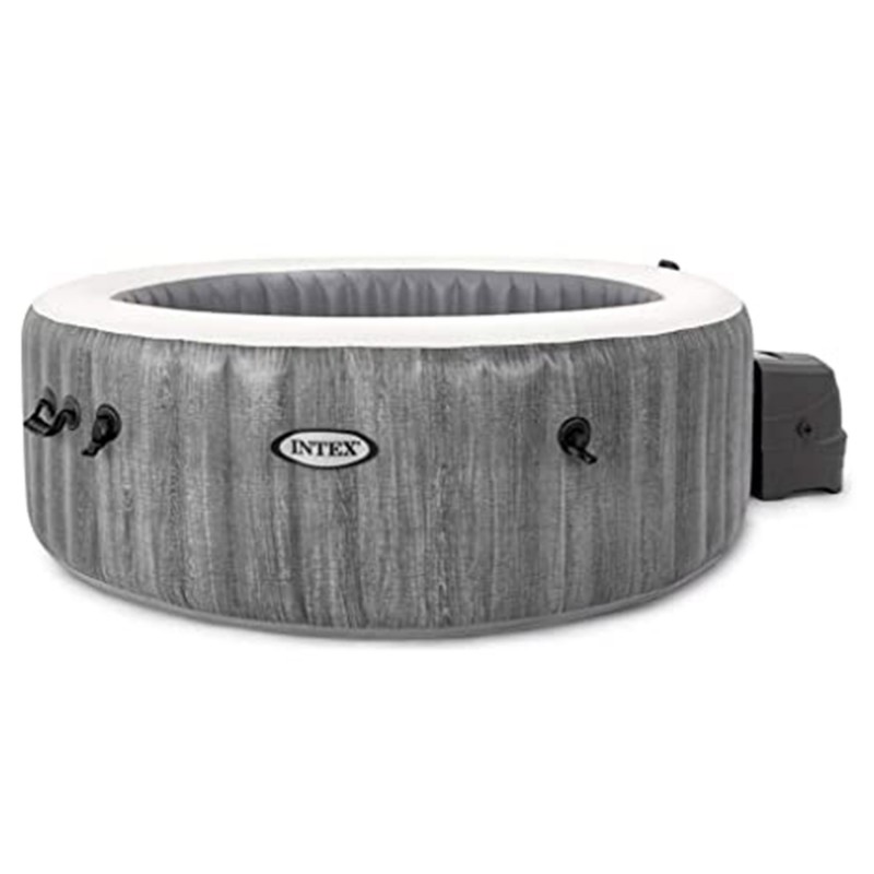 INTEX 28442EX Spa Idromassaggio Greywood Deluxe 6 posti effetto legno Ø 216 cm