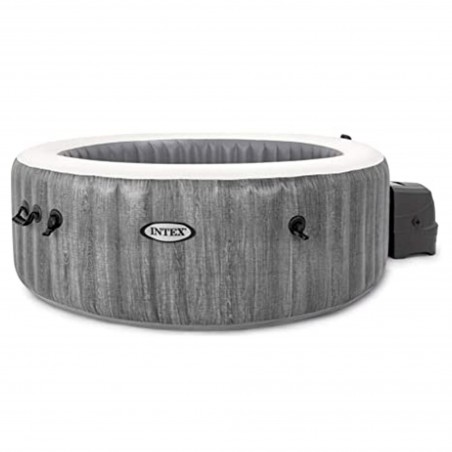 INTEX 28440EX Spa Idromassaggio Greywood Deluxe 4 posti effetto legno Ø 196 cm