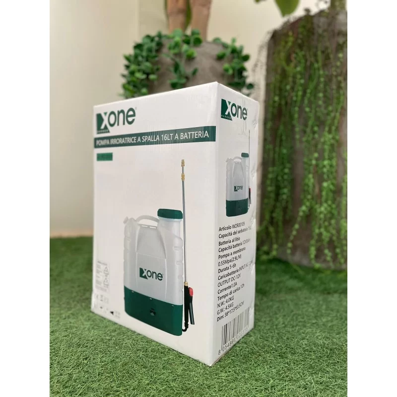 Pompa irroratrice a spalla a batteria litio 16 lt Xone WOR00109