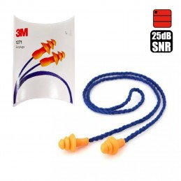 3M 1271 tappo tappi inserti auricolari antirumore con stelo 25 dB 1 pz