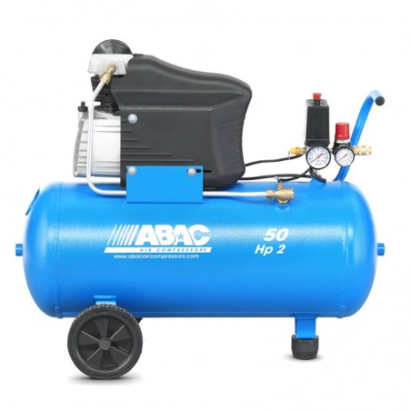 Abac Montecarlo L20 Compressore Professionale con 2 ruote 50 Litri 2 hp