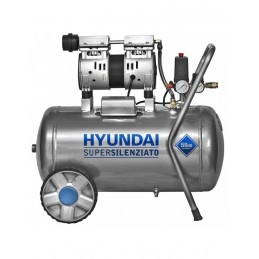 Hyundai Compressore elettrico silenziato oilless 50 lt motore 1 HP - KWU750-50L
