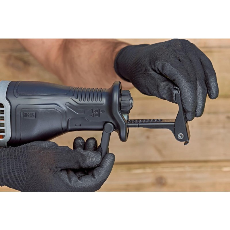 BLACK+DECKER BES301-QS Sega a Gattuccio 220V 750W seghetto dritto legno metallo