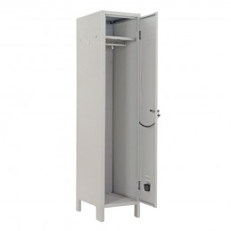 ARMADIO ARMADIETTO SPOGLIATOIO METALLO 1 ANTA POSTO 36 x 35 x H179 Cm GRIGIO