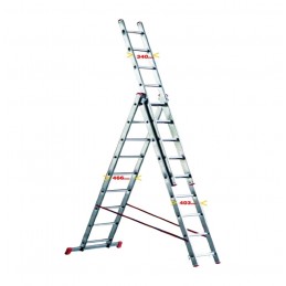 Scala TRASFORMABILE a sfilo alluminio MARCHETTI ORANGE 3 elementi 9+9+9