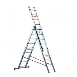 Scala TELESCOPICA a sfilo alluminio MARCHETTI ORANGE 3 elementi 12 gradini