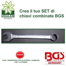 Chiavi combinate poligonali BGS CHROME VANADIUM da 6 mm a 46 mm