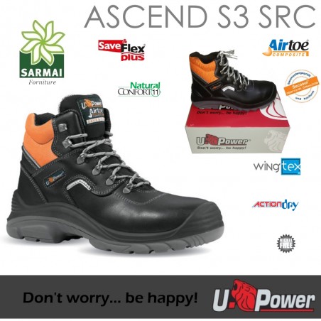 SCARPA U-POWER DA LAVORO ANTINFORTUNISTICA MOD. ASCEND S3 SRC