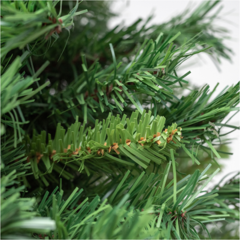 Albero di Natale ARTIFICIALE REALISTICO ROYAL SLIM folto PVC verde bicolore