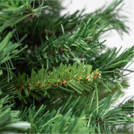 Albero di Natale ARTIFICIALE REALISTICO ROYAL SLIM folto PVC verde bicolore