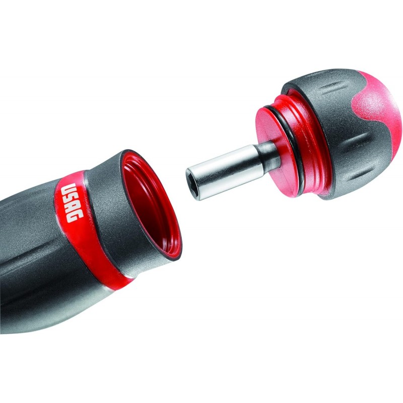 USAG 333K/SH8 assortimento 8 pz combidrive 1/4 al cromo vanadio con impugnatura
