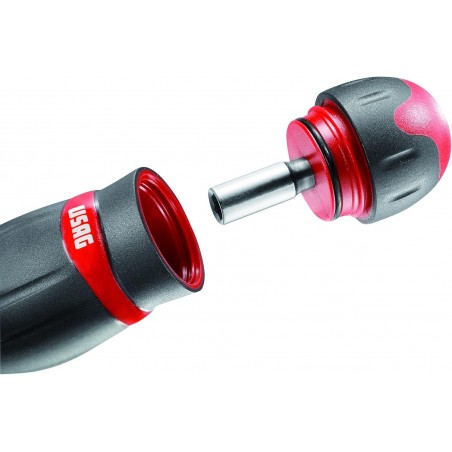 USAG 333K/SH8 assortimento 8 pz combidrive 1/4 al cromo vanadio con impugnatura