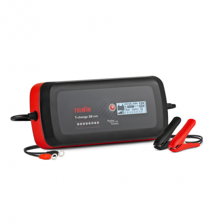 Telwin T-Charge 26 Evo Caricabatterie Tester Mantenitore di Carica PROFESSIONALE