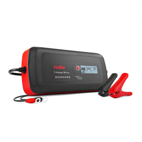 Telwin T-Charge 26 Evo Caricabatterie Tester Mantenitore di Carica PROFESSIONALE