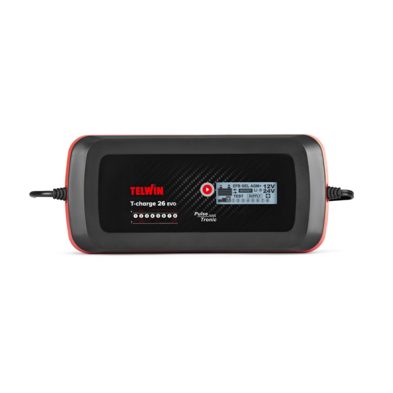 Telwin T-Charge 26 Evo Caricabatterie Tester Mantenitore di Carica PROFESSIONALE