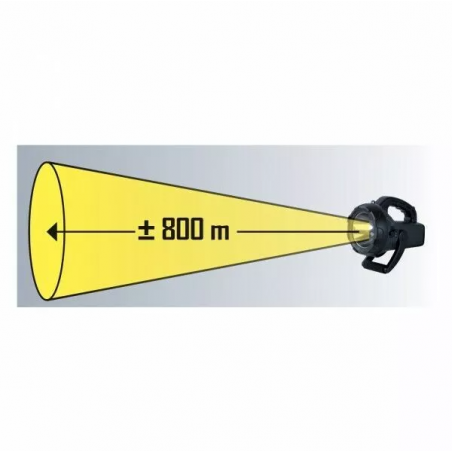 Torcia Led batteria ricaricabile potente fino 800 m Lampada Emergenza portatile