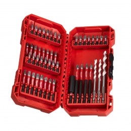 Milwaukee 4932492005 Set inserti e punte avvitatori 48 pz shockwave impact duty
