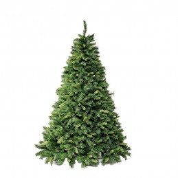 Albero di Natale ARTIFICIALE ROYAL super folto in PVC verde con foglie bicolore