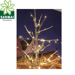 Albero Di Natale Slim Innevato Con Luci Incorporate Sirio da 150 cm - 120 cm