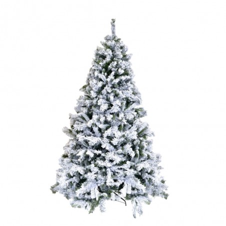 Albero di Natale REALISTICO DENZEL INNEVATO SUPER FOLTO PVC 180 210 240 270 BUD