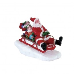 Lemax 72549 Babbo Natale in Slittino Santa Claus statuetta personaggi natale