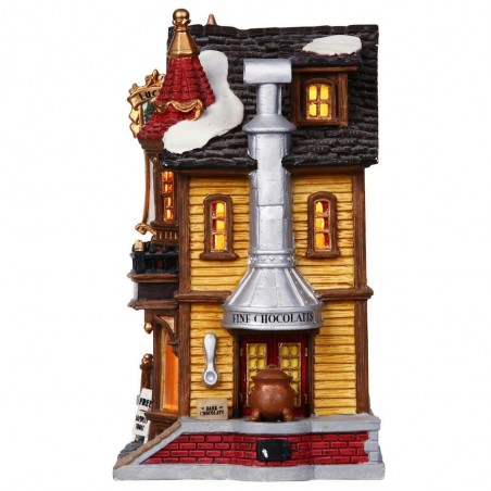 Lemax villaggio di Natale cioccolateria Lucy's chocolate shop presepe modellismo