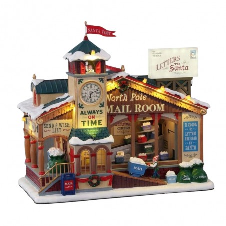 LEMAX La Posta del Polo Nord North Pole Mail Room paesaggio Natale miniatura