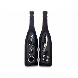 Kit 5 pz da sommelier per vino con custodia a Bottiglia Spumante idea regalo