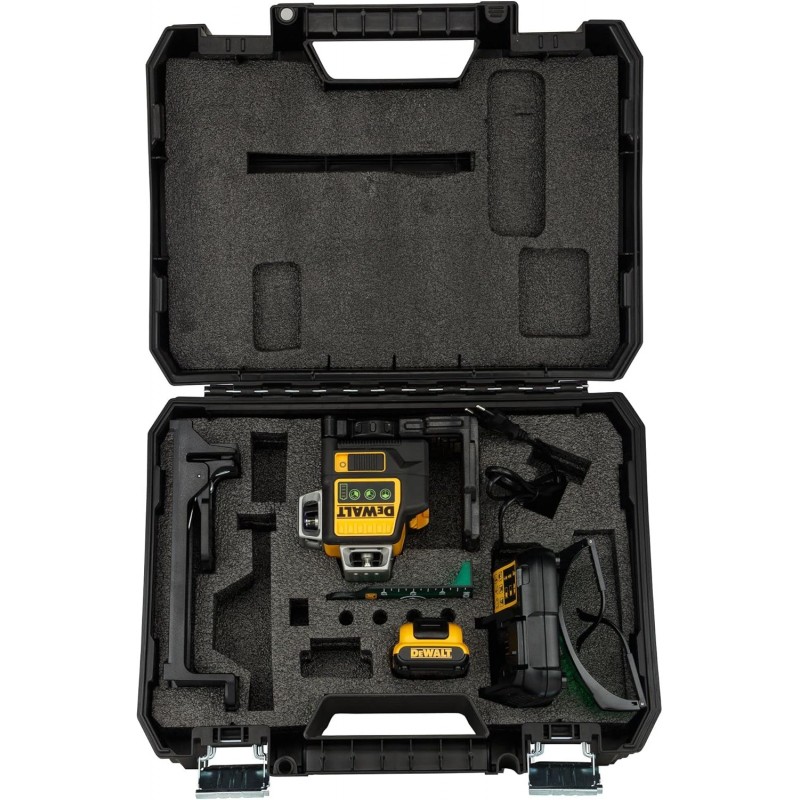 DeWALT DCE089D1G livella laser autolivellante tracciatore + batteria e valigetta