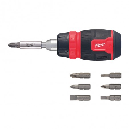 Milwaukee 4932480581 giravite multiuso compatto con cricchetto 8 in 1