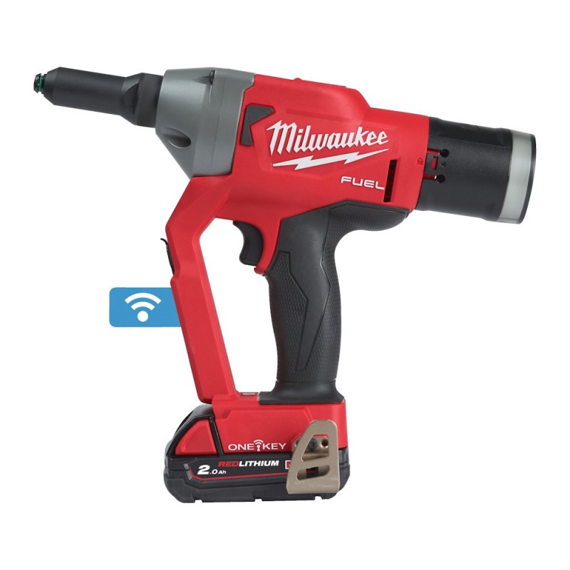 Milwaukee M18 ONEFPRT-202X Rivettatrice per rivetti ciechi con batteria e valigetta