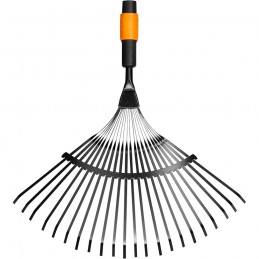 Fiskars 1000644 scopa per foglie rastrello denti flessibili per manico Quikfit