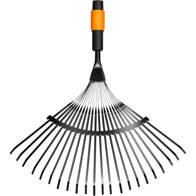 Fiskars 1000644 scopa per foglie rastrello denti flessibili per manico Quikfit