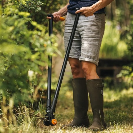 Fiskars 1001565 GS53 Cesoia Erba e Siepi PowerLever testa di taglio regolabile