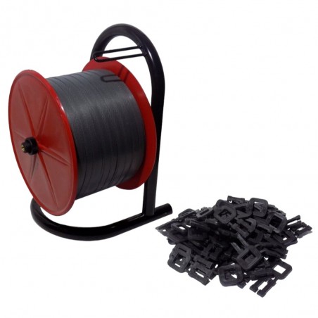 KIT Reggitura manuale economico reggetta da 15 mm con fibbie bloccaggio