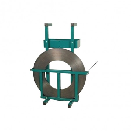 Porta rotolo modello per reggetta in ferro con larghezza da 13 a 32 mm