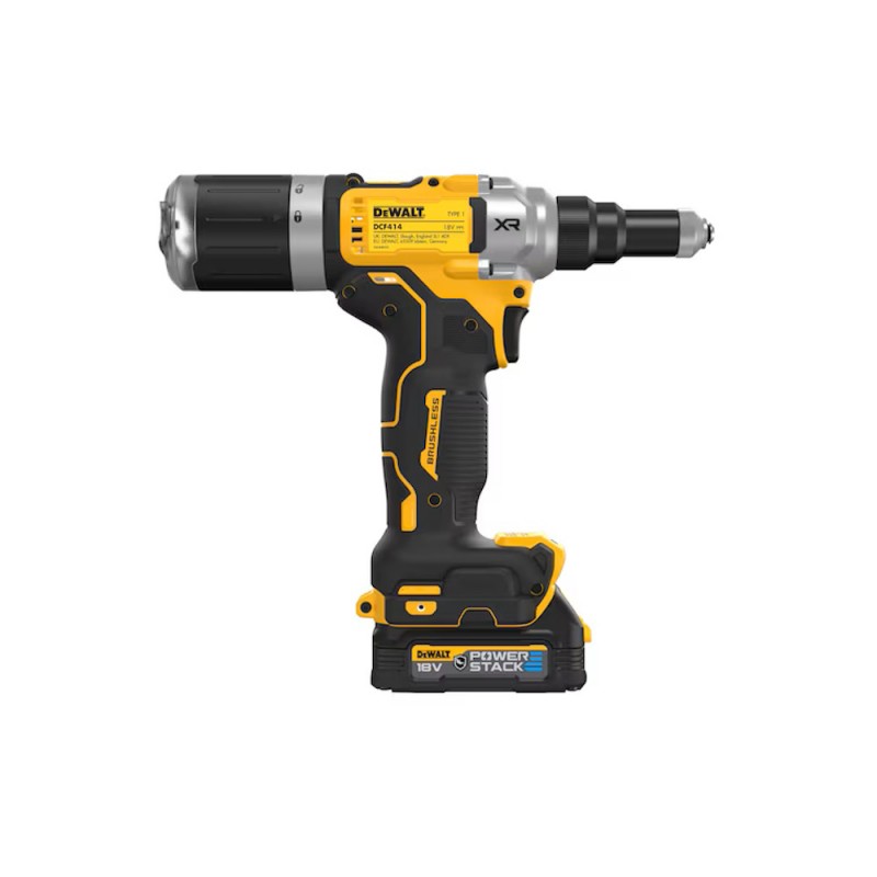 Dewalt DCF414E2GT Rivettatrice BRUSHLESS 18V 6,3 mm con 2 Batterie 1,7 Ah