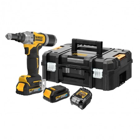 Dewalt DCF414E2GT Rivettatrice BRUSHLESS 18V 6,3 mm con 2 Batterie 1,7 Ah