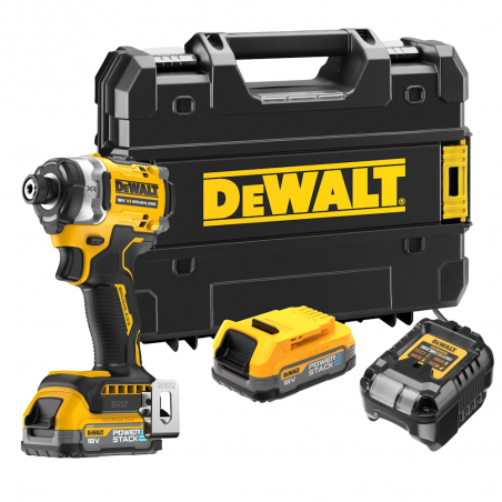 DeWalt DCF860E2T Avvitatore ad impulsi 3 velocità 18V 282Nm con 2 Batterie 1,7Ah